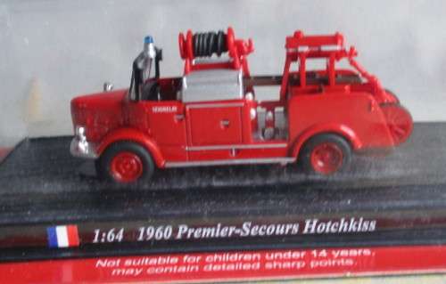 DELPRADO 1/64 SCALE - 1960 PREMIER-SECOURS HOTCHKISS - EXCELLENT CARDED