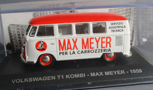 1/43 SCALE - VOLKSWAGENT1 KOMBI 1959 - PERSPEX BOX
