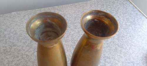 Vintage Set of Brass Vases