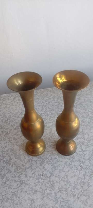 Vintage Brass Vases