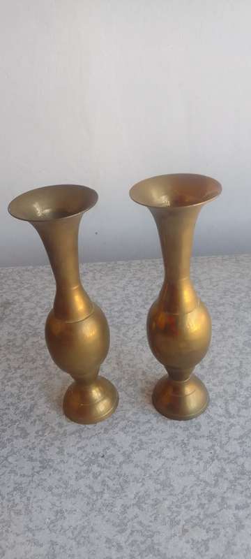 Vintage Brass Vases