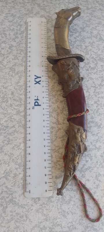Vintage Horse Head Knife - DAGGER/KNIFE With SHEATH