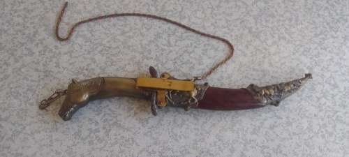 Vintage Horse Head Knife - DAGGER/KNIFE With SHEATH