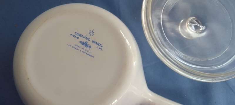 Vintage Corningware Blue Cornflower Saucepan With Lid