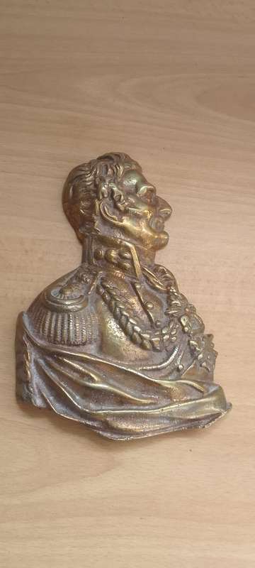 Solid Brass  - Duke Of Wellington  Wall Plaque