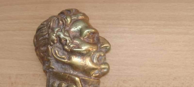 Solid Brass  - Duke Of Wellington  Wall Plaque