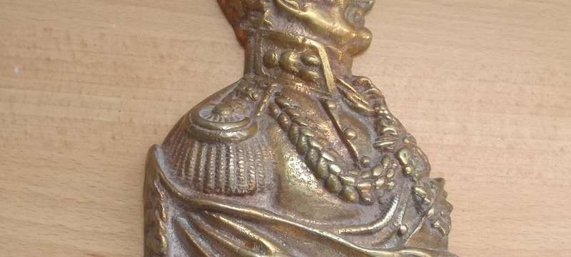 Solid Brass  - Duke Of Wellington  Wall Plaque