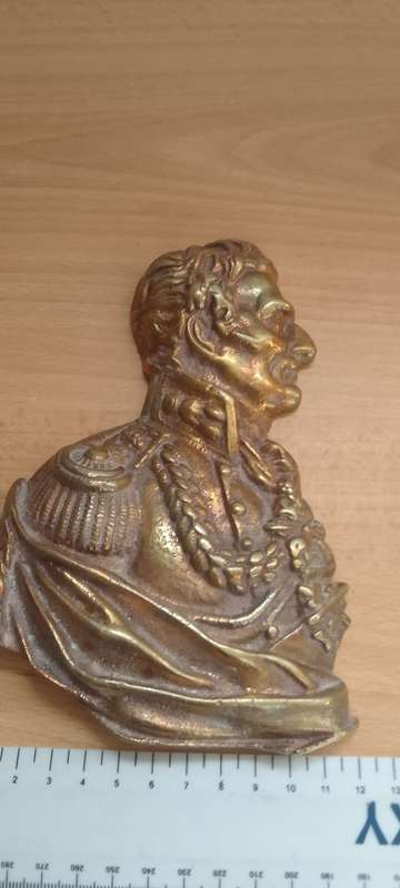 Solid Brass  - Duke Of Wellington  Wall Plaque