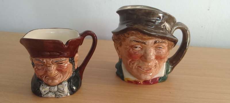 2 x Royal Dalton jugs  Old Charley And Paddy