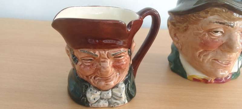 2 x Royal Dalton jugs  Old Charley And Paddy