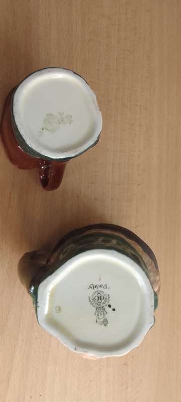 2 x Royal Dalton jugs  Old Charley And Paddy
