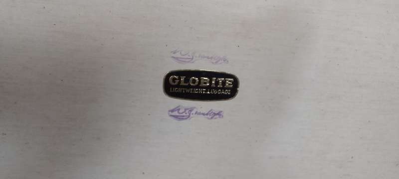 Vintage Solid  Large  Globite Suitcase  - Numberd