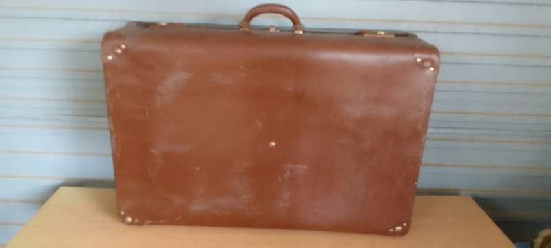 Vintage Solid  Large  Globite Suitcase  - Numberd