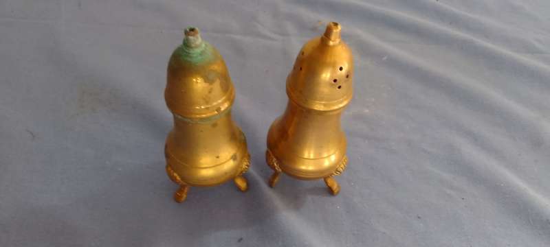 Brass Salt And Pepper Shakers