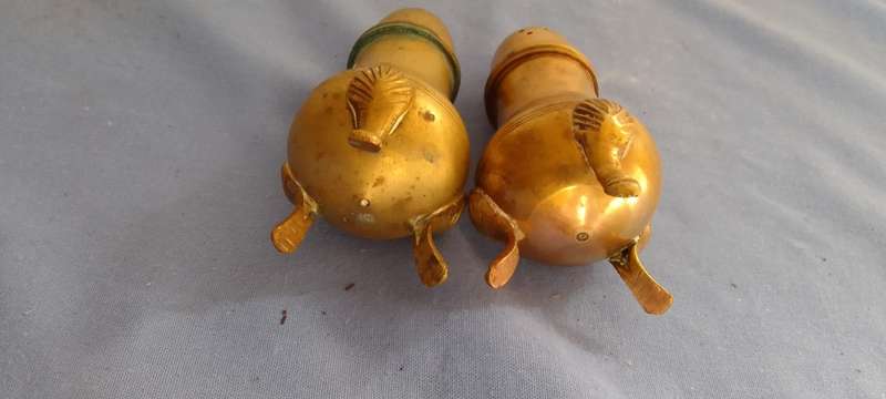 Brass Salt And Pepper Shakers
