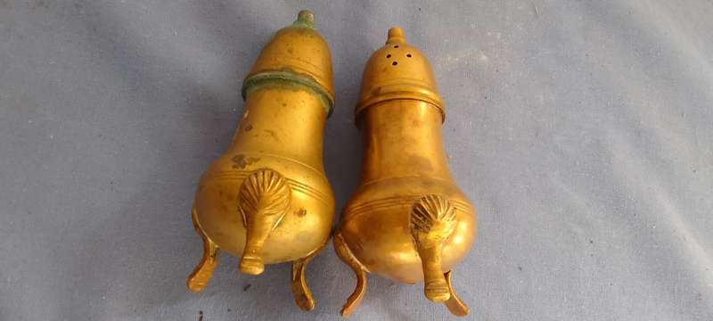Brass Salt And Pepper Shakers