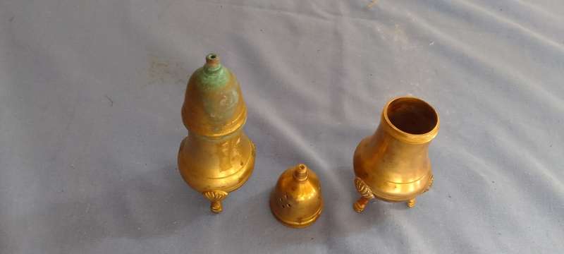 Brass Salt And Pepper Shakers