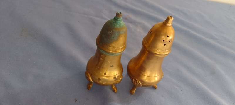 Brass Salt And Pepper Shakers