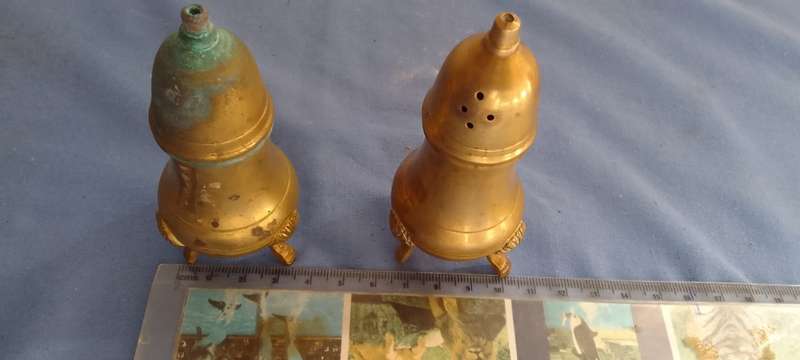 Brass Salt And Pepper Shakers
