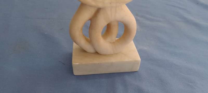 The lovers` greek cycladic art statue