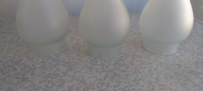 3 x Glass Lamp Shades - Frosted?