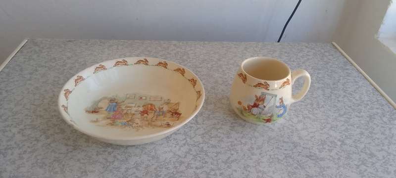 Royal Doulton - Bunnykins Bowl and Mug