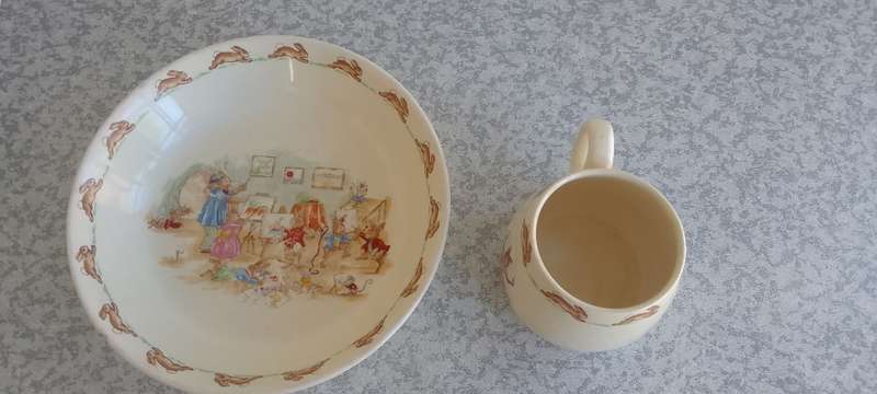 Royal Doulton - Bunnykins Bowl and Mug