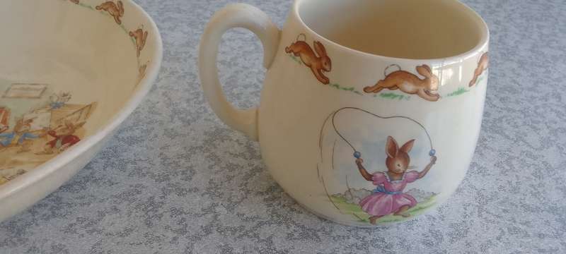 Royal Doulton - Bunnykins Bowl and Mug