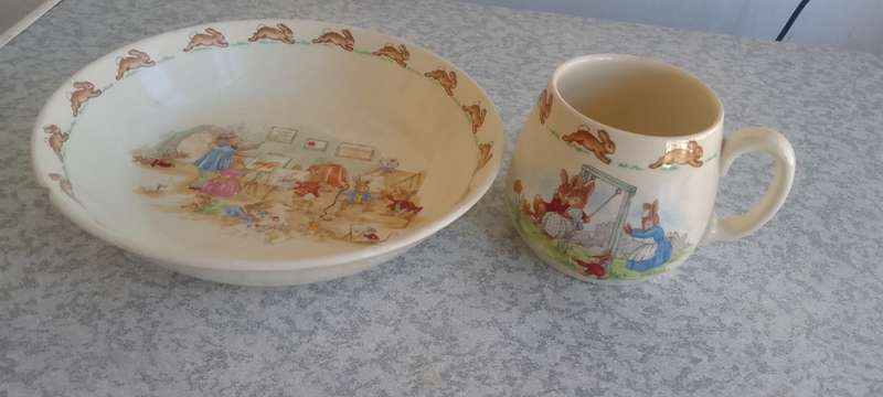 Royal Doulton - Bunnykins Bowl and Mug