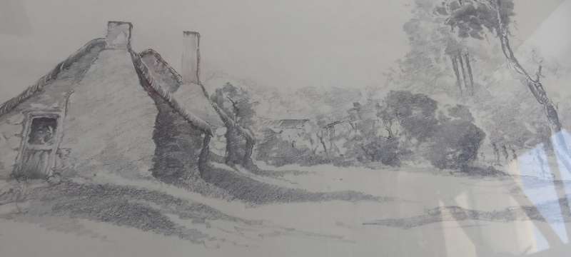 Stunning Pencil  Art Framed - 1978