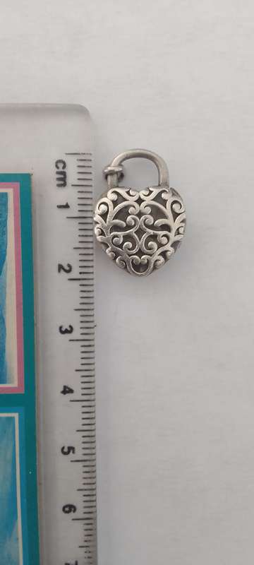 Sterling Silver .925 Charm/ Pendant - Heart -8.8grams
