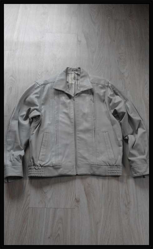 ***Sterling Est 1958***Genuine Men 's Grey Leather Jacket***Size -L***