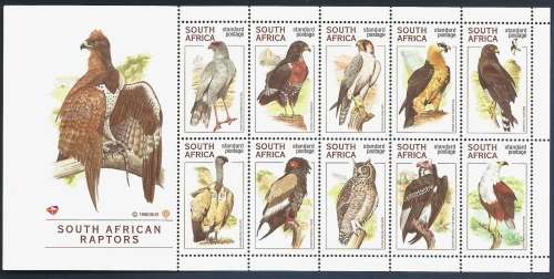 SA RAPTORS FULL SHEET UNMOUNTED MINT HIGH FACE VALUE