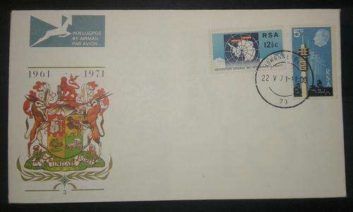 SWA FDC #3 VARIETY RSA 15c AND5c STAMPS ON COVER UNADDRESSED SCARCE