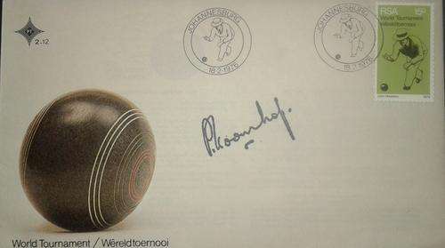 RSA FDC 2.12 VARIETY SIGNED BY MIN OF SPORT P KOORNHOF