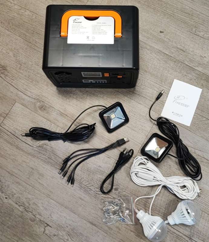 Fivestar Portable Rechargeable Solar Backup Power Station