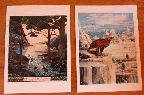 "The Hobbit" special collector's edition, with map and postcards