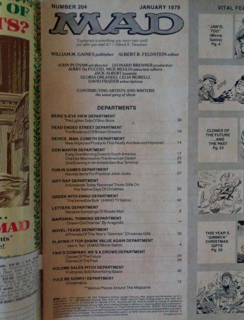 Mad Magazine no.204 January 1979