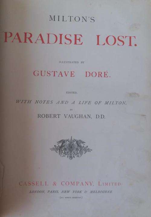 Milton's Paradise Lost, illustrated by Gustave Doré