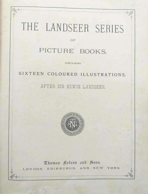 Pictures by Landseer (1882 first edition)