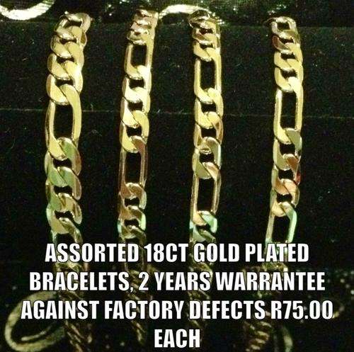 18ct Gold Plated Bracelets with Free Gift Box!