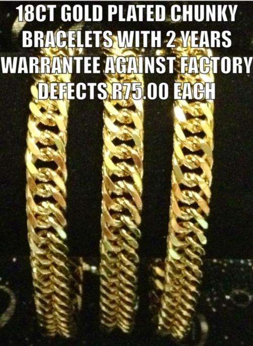 18ct Gold Plated Bracelets with Free Gift Box!