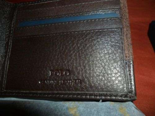 NEW MEN'S GENUINE LEATHER POLO WALLET