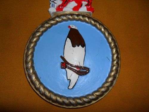 SOUTH AFRICAN SHIPS METAL BADGE - 16CM