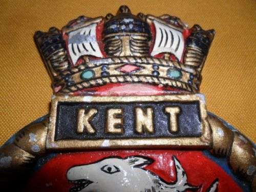 UK SHIPS METAL BADGE - 18CM HEIGHT
