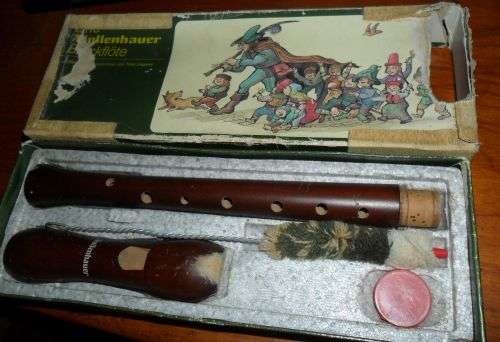 VINTAGE EINE MOLLENHAUER BLOCKFLTE- WOODEN RECORDER -MADE IN GERMANY