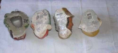 VINTAGE  SET OF 1960'S BOSSONS ENGLAND CHALKWARE WALL HANGINGS -R200 THE LOT