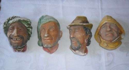 VINTAGE  SET OF 1960'S BOSSONS ENGLAND CHALKWARE WALL HANGINGS -R200 THE LOT