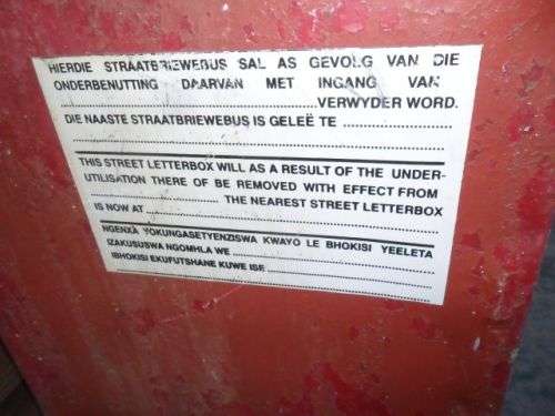 SOUTH AFRICAN POSTING \MAIL BOX