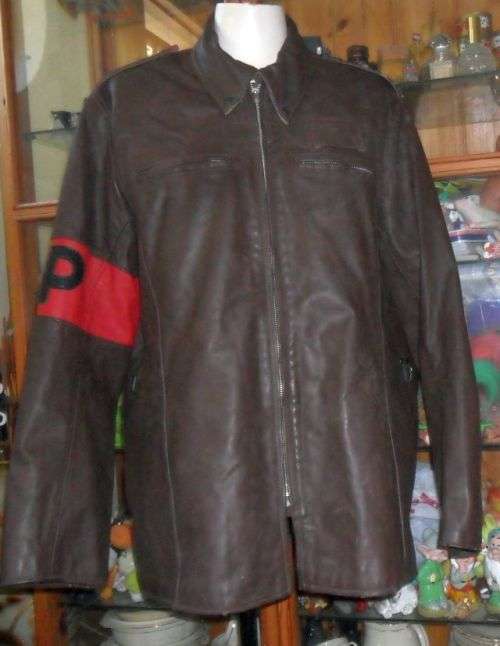 SA ARMY MILITARY POLICE LEATHER JACKET  SIZE 48 -----122cm